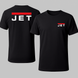 Футболка однотонна з фірмовим логотипом JET t-shirt-logo-black фото 1