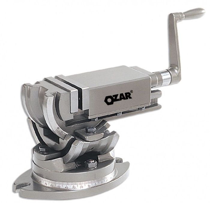 Лещата верстатні 3-х осьові Ozar TLT/ SP-150 ,50-60 HRC, 0-360&deg;, 150х150х45 мм, 30 мкм, 45кг 35027OZ                    фото