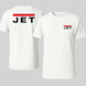Футболка однотонна з фірмовим логотипом JET t-shirt-logo-white фото 1