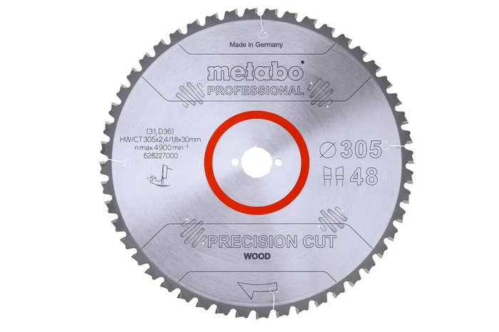 Пильный диск Metabo по дереву 305x30x2.4, 48 зубов 628227000 фото