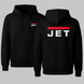 Худые фирменная черная с капюшоном JET. hoodies-black фото 1