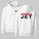 Худі фірмова біла з капюшоном JET hoodies-white фото 1